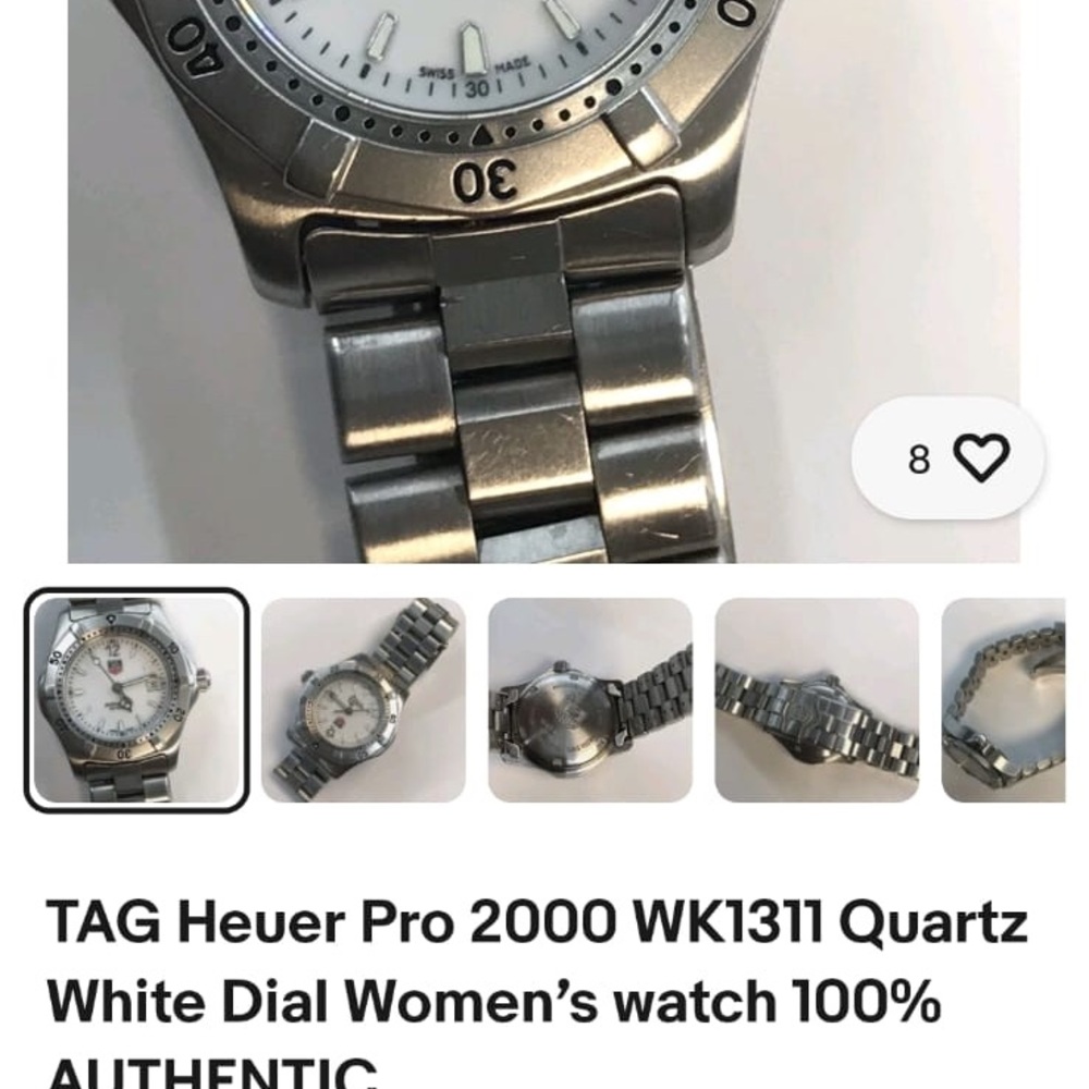 TAG Heuer Pro 2000 WK1311l Women’s watch 100% AUTHENTIC GUC - Picture 3 of 12